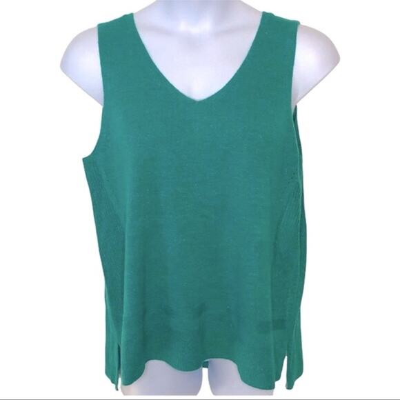 Apt. 9 Pullover Sleeveless V-Neck Sweater Vest Metallic Sparkle Size XL - Picture 2 of 14